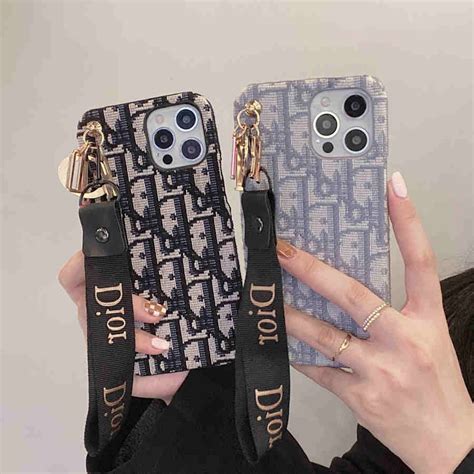 dior phone covers|designer phone case with strap.